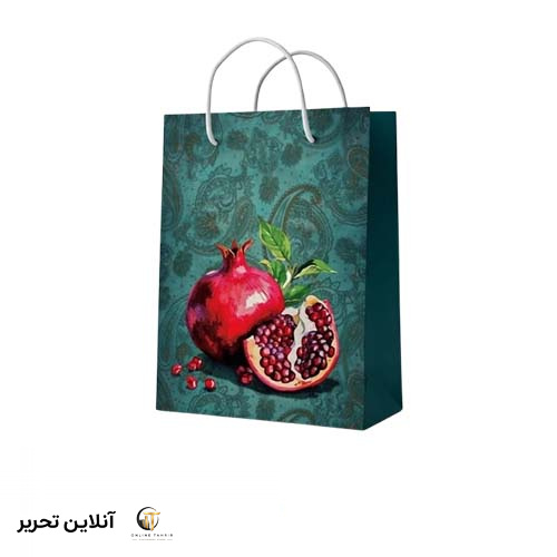 ساک هدیه گلاسه بزرگ برند میم VG6 – طرح 1