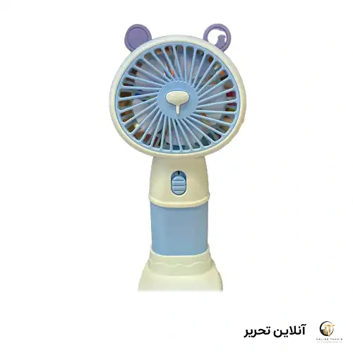 پنکه تاچ پایه دار A233 شارژی رنگ آبی